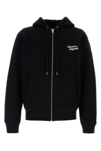 Black Cotton Sweatshirt - Maison Kitsuné - Modalova