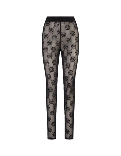 Tulle Leggings Monogram - Philipp Plein - Modalova