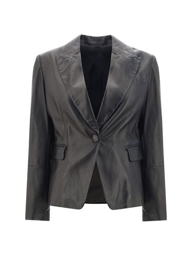 Brunello Cucinelli Leather Jacket - Brunello Cucinelli - Modalova