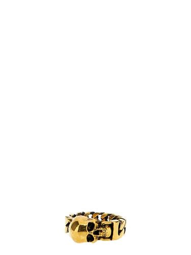 Alexander McQueen Skull Chain Ring - Alexander McQueen - Modalova