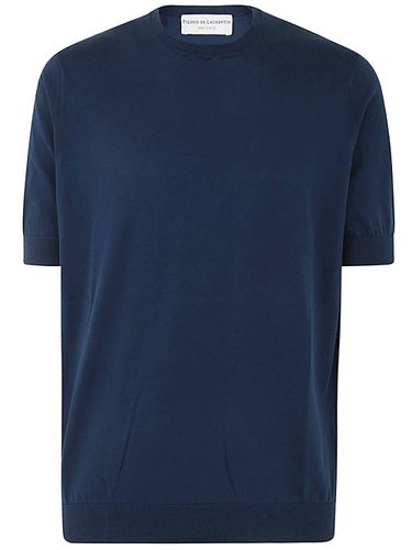 Short Sleeves Crew Neck Sweater - Filippo De Laurentiis - Modalova