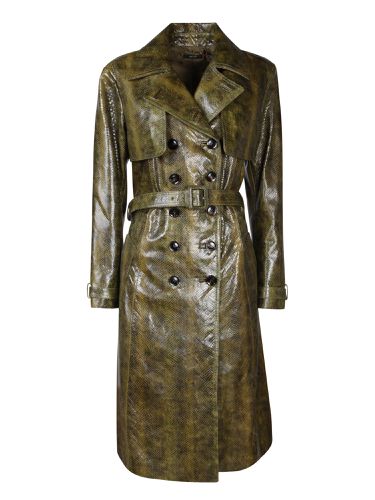 Python Leather Trench Coat - Tom Ford - Modalova