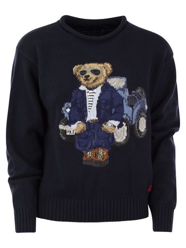 Navy Blue Cotton Sweater - Polo Ralph Lauren - Modalova