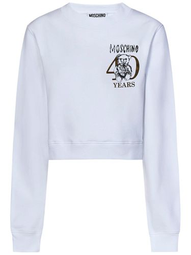 Logo Printed Crewneck Sweatshirt - Moschino - Modalova