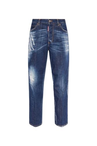 Distressed Straight-leg Jeans - Dsquared2 - Modalova