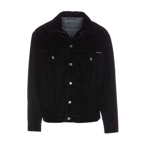 Dolce & Gabbana Velvet Shirt Jacket - Dolce & Gabbana - Modalova