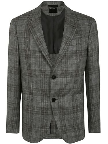 Zegna Wool And Silk Blend Jacket - Zegna - Modalova