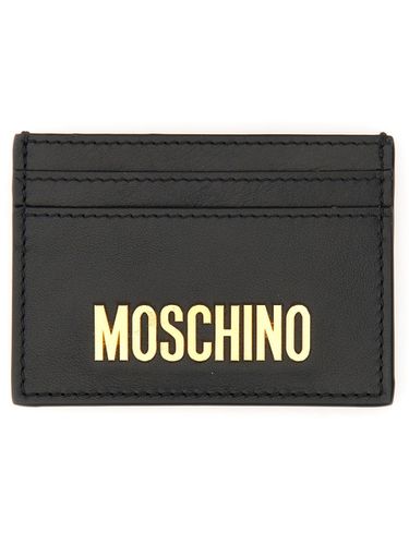 Moschino Card Holder With Logo - Moschino - Modalova