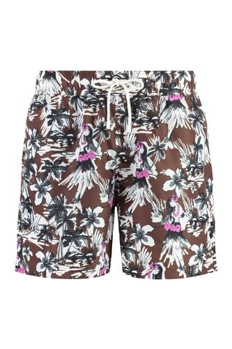 Palm Angels Printed Swim Shorts - Palm Angels - Modalova