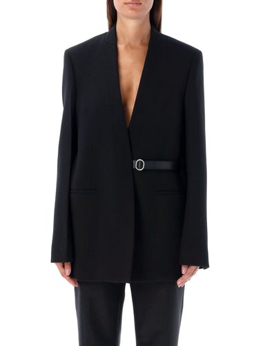 Jil Sander Leather Belt Blazer - Jil Sander - Modalova