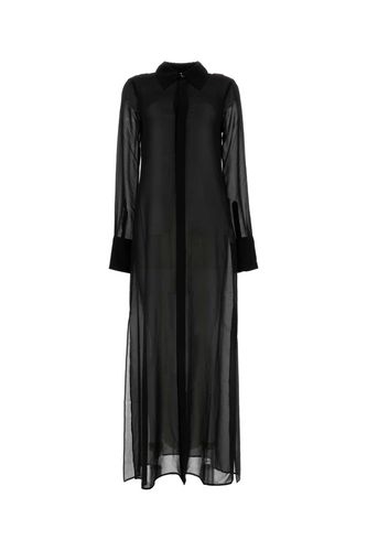 Crepe See-through Shirt Dress - Ami Alexandre Mattiussi - Modalova