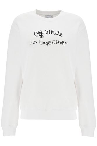 Off-White Crewneck Sweatshirt With - Off-White - Modalova