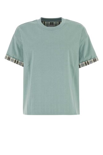 Powder Blue Cotton T-shirt - Bottega Veneta - Modalova