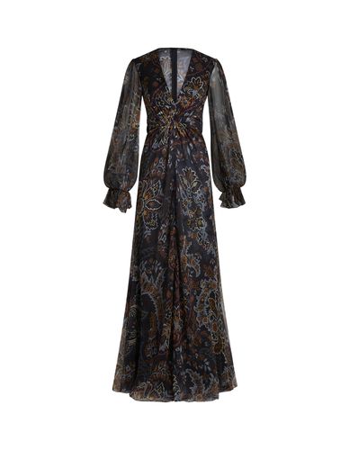 Long Dress In Printed Silk - Etro - Modalova