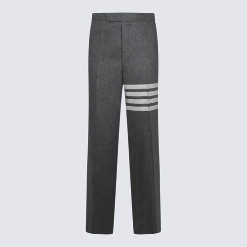 Thom Browne Med Grey Wool Pants - Thom Browne - Modalova