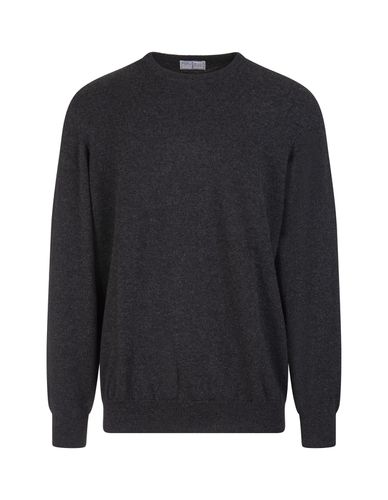 Anthracite Cashmere Slim Fit Pullover - Fedeli - Modalova