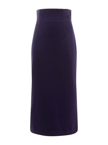 Violet Purple Velvet Skirt - Philosophy di Lorenzo Serafini - Modalova