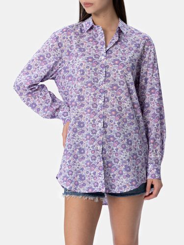 Woman Cotton Shirt Brigitte With Betsy Print Made With Liberty Fabric - MC2 Saint Barth - Modalova