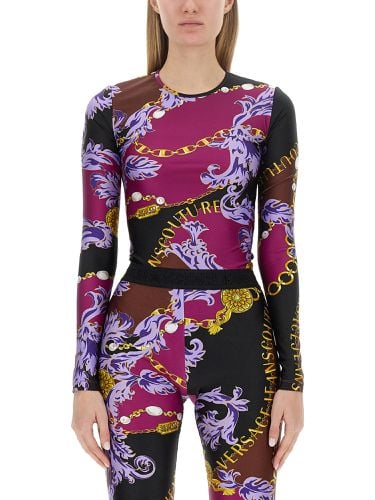 Chain Couture Print Bodysuit - Versace Jeans Couture - Modalova