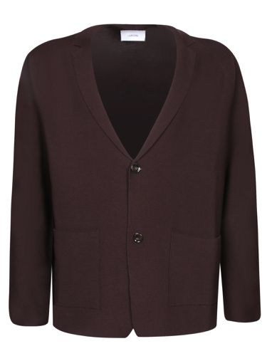 Lardini Brown Wool Silk Cardigan - Lardini - Modalova