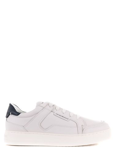 Emporio Armani Sneakers In Leather - Emporio Armani - Modalova