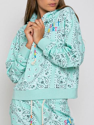 Cotton Bandanna Hoodie With Saint Barth Embroidery - MC2 Saint Barth - Modalova