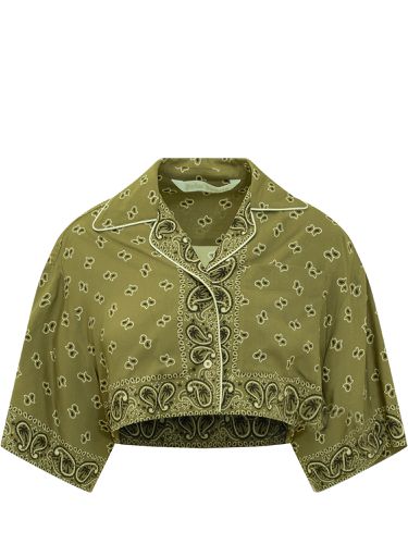 Paisley-printed Short Sleeved Shirt - Palm Angels - Modalova