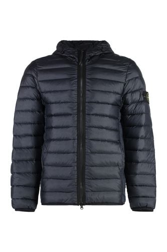 Hooded Techno Fabric Down Jacket - Stone Island - Modalova