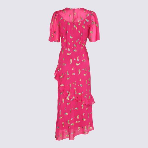 Saloni Pink Silk Blend Dress - Saloni - Modalova