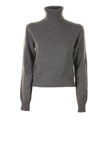 Gray Cashmere Turtleneck Women - Ami Alexandre Mattiussi - Modalova