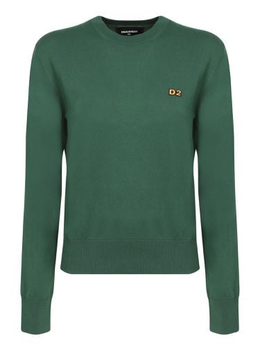 Dsquared2 Green Cotton Sweater - Dsquared2 - Modalova