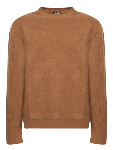 Zegna Brown Wool Sweater - Zegna - Modalova