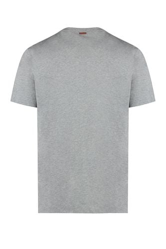 Zegna Logo Cotton T-shirt - Zegna - Modalova