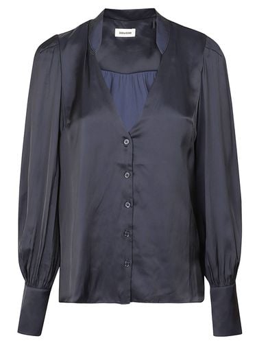 V-neck Satin Blouse - Zadig & Voltaire - Modalova