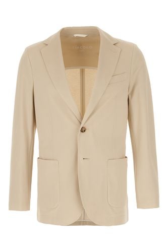 Sand Stretch Cotton Blazer - Circolo 1901 - Modalova