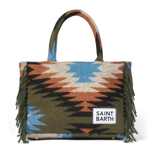 Colette Blanket Handbag With Ethnic Print - MC2 Saint Barth - Modalova