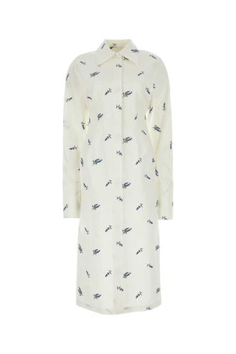 Embroidered Linen Blend Briose Shirt Dress - SportMax - Modalova