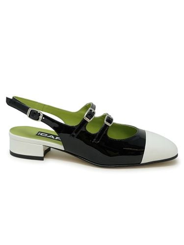 Paris And White Leather Ballet Pumps - Carel - Modalova