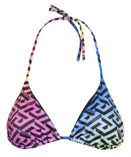 Versace Printed Bikini Top - Versace - Modalova