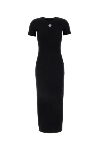 Moon Logo Ribbed Jersey Tube Dress - Marine Serre - Modalova