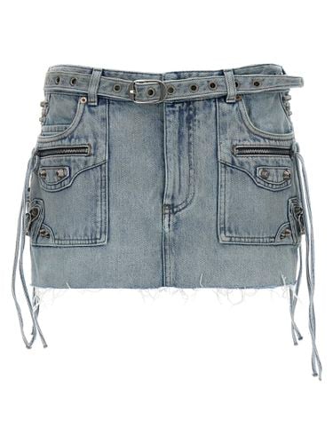 Balenciaga Cagole Denim Mini Skirt - Balenciaga - Modalova