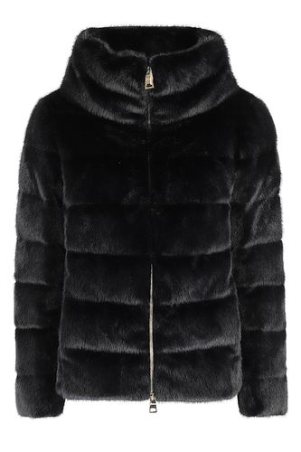 Herno Faux Fur Cape - Herno - Modalova