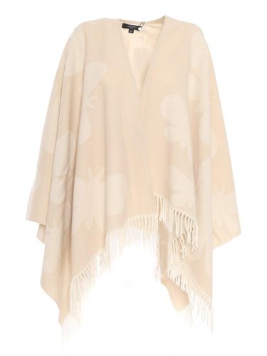 V-neck Fringed Edge Cape - Weekend Max Mara - Modalova