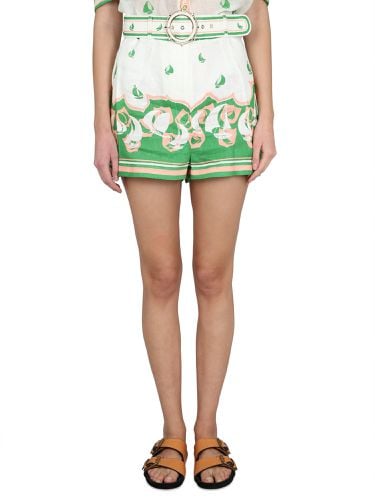 High-tie Sailboats Printed Shorts - Zimmermann - Modalova