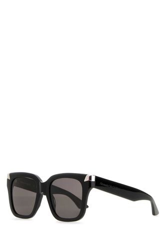 Black Acetate Punk Rivet Sunglasses - Alexander McQueen - Modalova