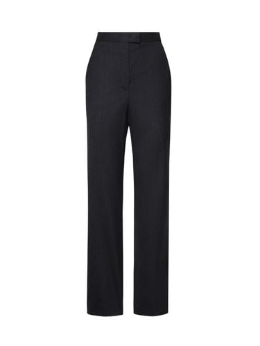 Embroidered Stretch Wool Blend Pants - Fendi - Modalova