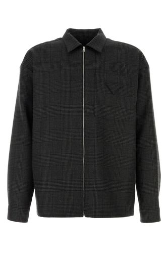 Prada Embroidered Glencheck Shirt - Prada - Modalova