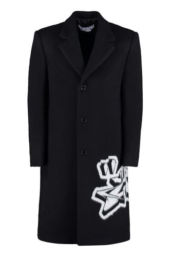 Off-White Skate Wool Coat - Off-White - Modalova