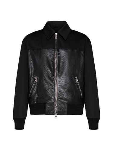 Leather Bomber Jacket - Alexander McQueen - Modalova