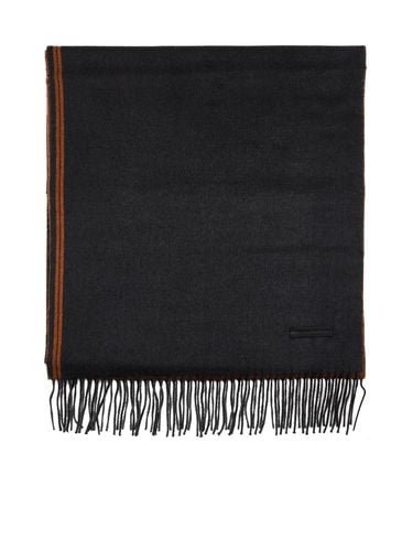 Zegna Two-toned Fringed Edge Scarf - Zegna - Modalova